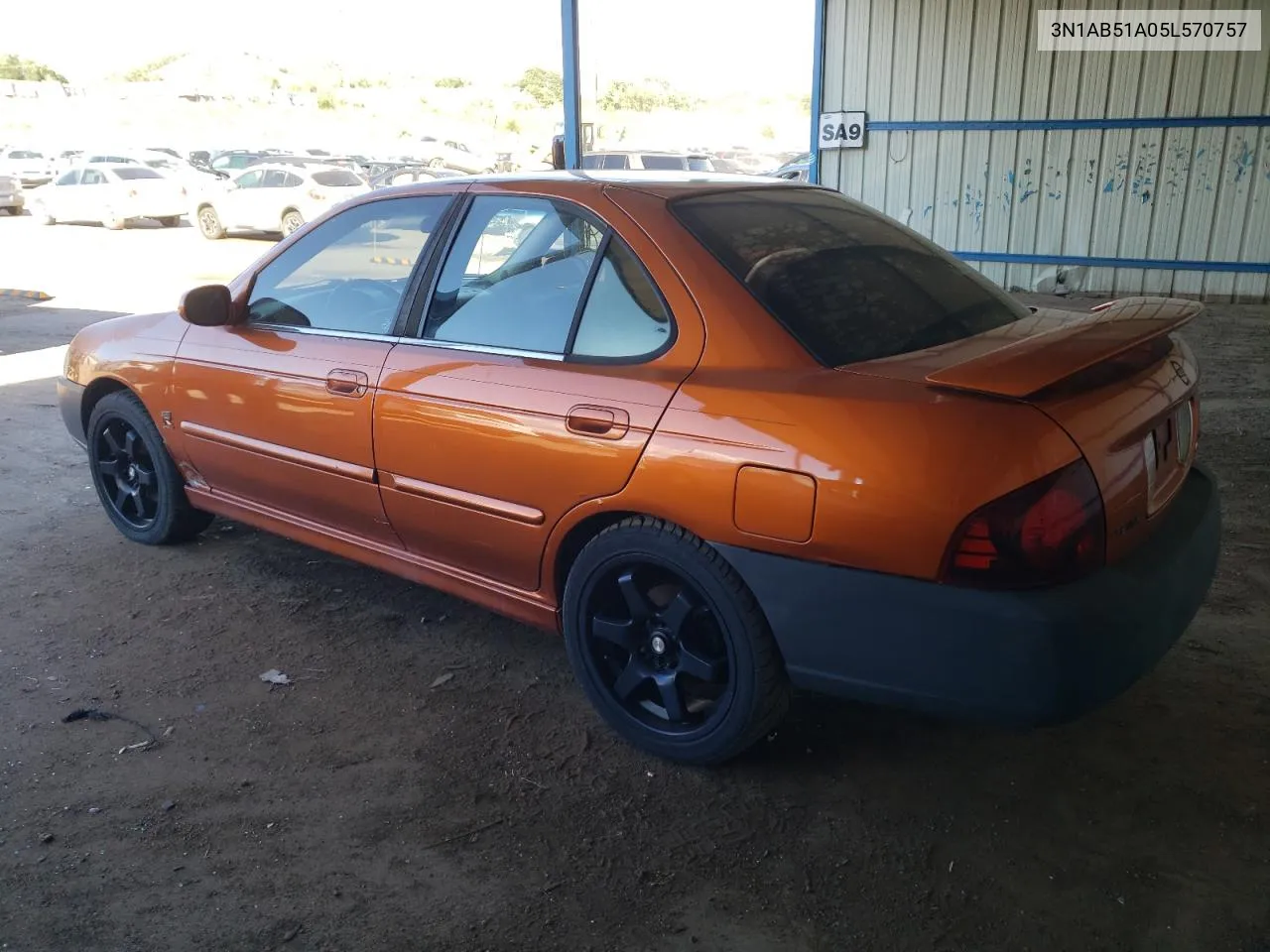 2005 Nissan Sentra Se-R Spec V VIN: 3N1AB51A05L570757 Lot: 71768734