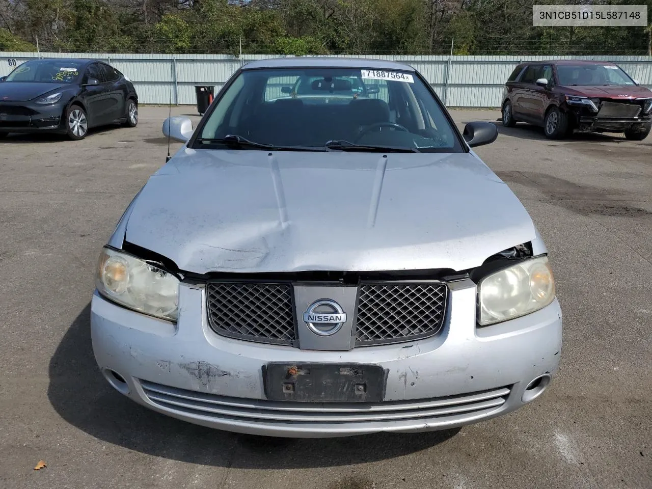 2005 Nissan Sentra 1.8 VIN: 3N1CB51D15L587148 Lot: 71887564