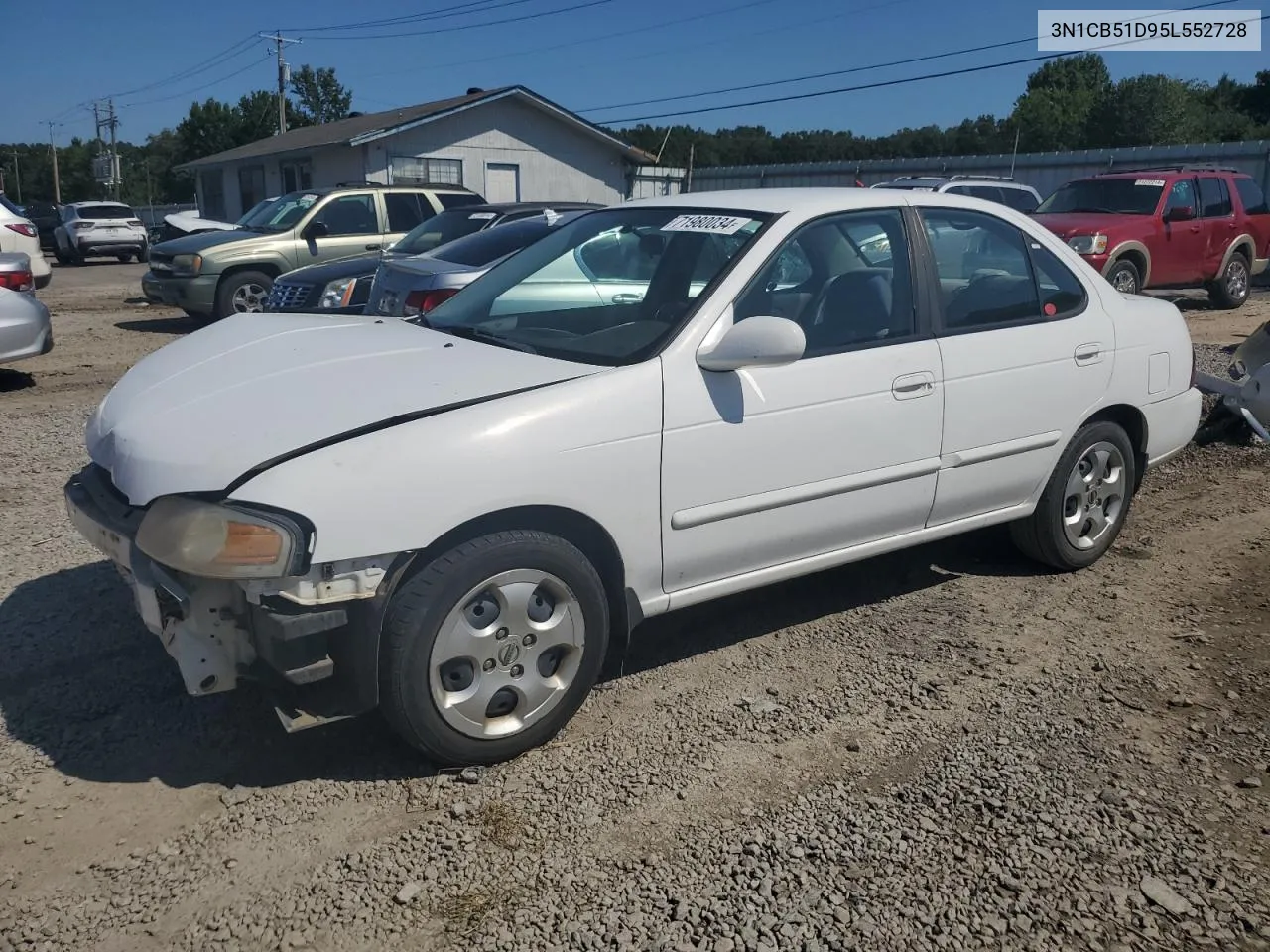 2005 Nissan Sentra 1.8 VIN: 3N1CB51D95L552728 Lot: 71980034