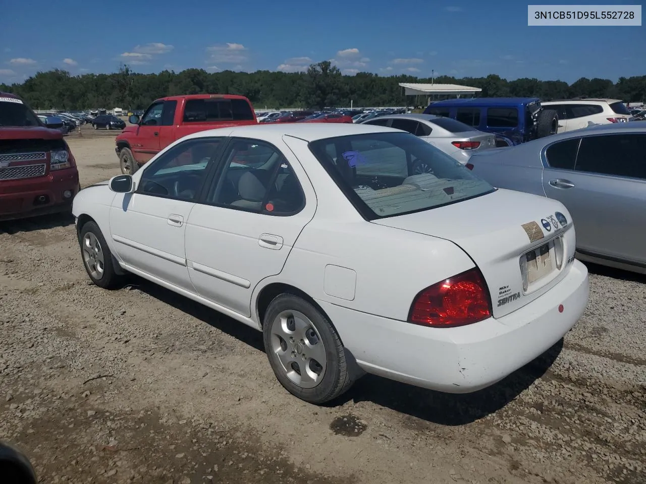 2005 Nissan Sentra 1.8 VIN: 3N1CB51D95L552728 Lot: 71980034