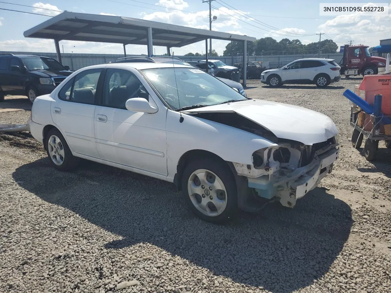 2005 Nissan Sentra 1.8 VIN: 3N1CB51D95L552728 Lot: 71980034