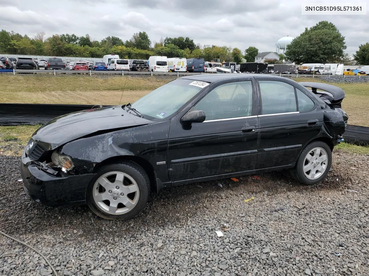 2005 Nissan Sentra 1.8 VIN: 3N1CB51D95L571361 Lot: 72531284