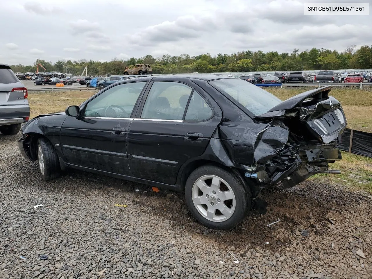 2005 Nissan Sentra 1.8 VIN: 3N1CB51D95L571361 Lot: 72531284