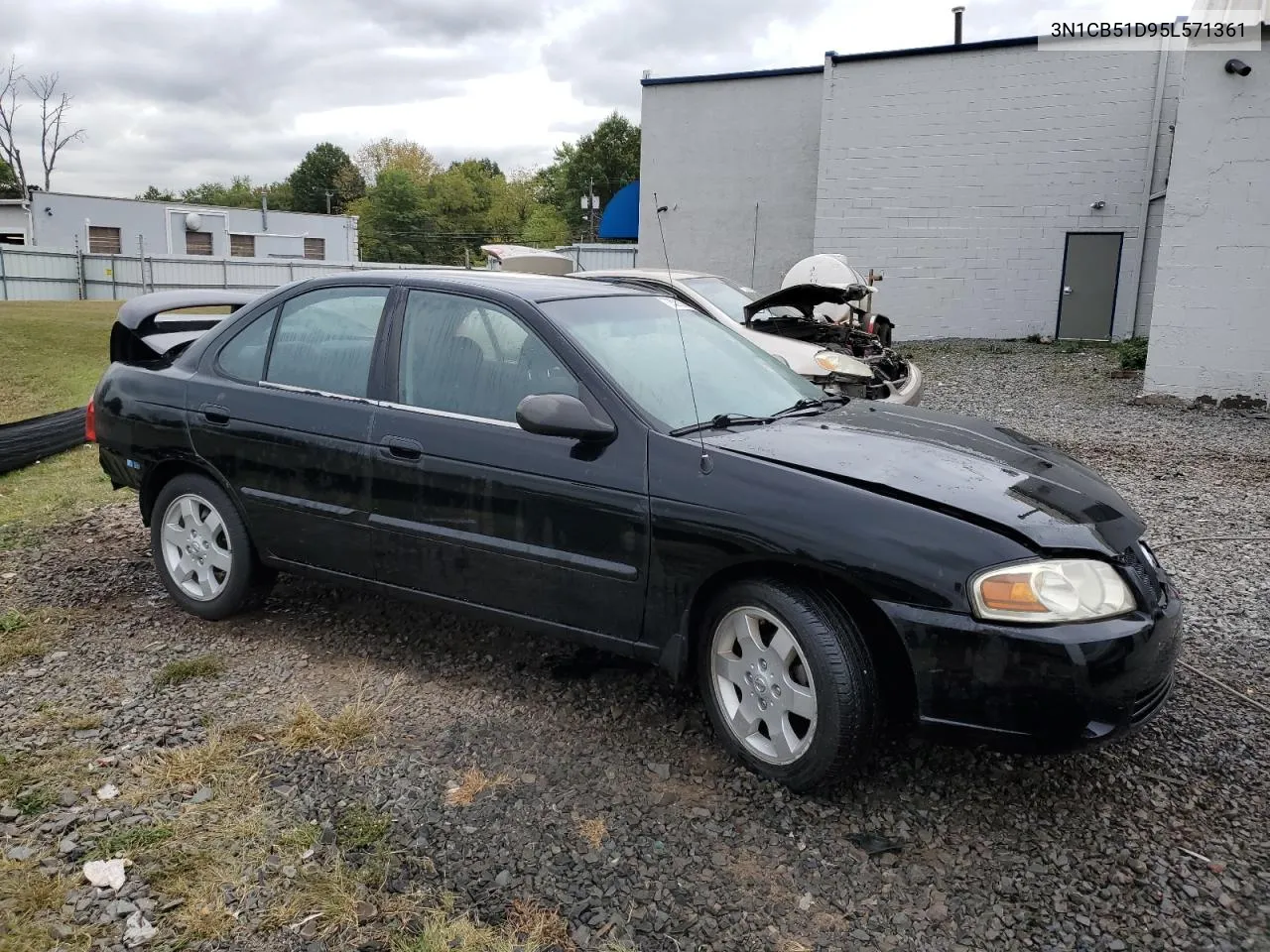 2005 Nissan Sentra 1.8 VIN: 3N1CB51D95L571361 Lot: 72531284