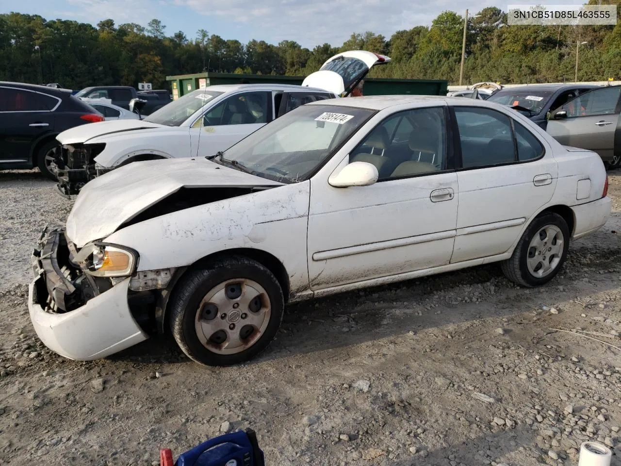 2005 Nissan Sentra 1.8 VIN: 3N1CB51D85L463555 Lot: 72851474