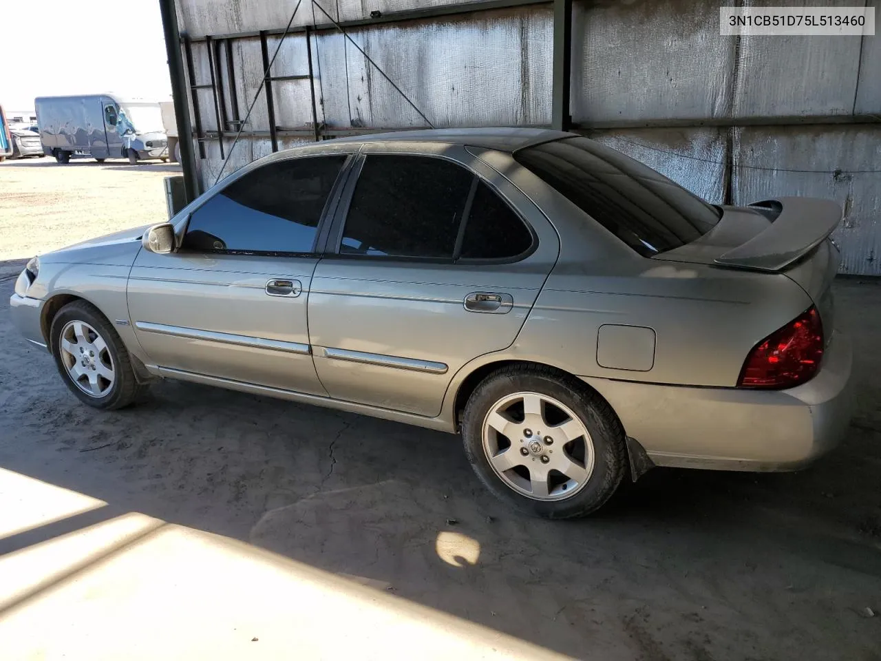 2005 Nissan Sentra 1.8 VIN: 3N1CB51D75L513460 Lot: 73035934