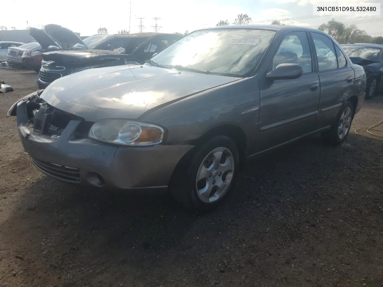 2005 Nissan Sentra 1.8 VIN: 3N1CB51D95L532480 Lot: 73167014