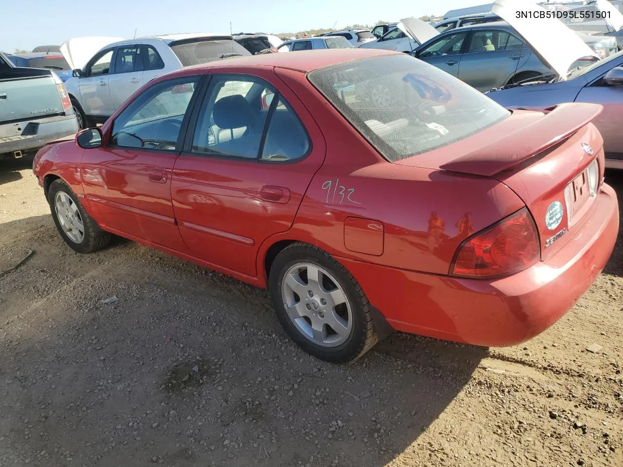 2005 Nissan Sentra 1.8 VIN: 3N1CB51D95L551501 Lot: 73191854