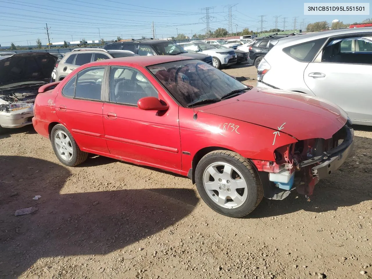 2005 Nissan Sentra 1.8 VIN: 3N1CB51D95L551501 Lot: 73191854