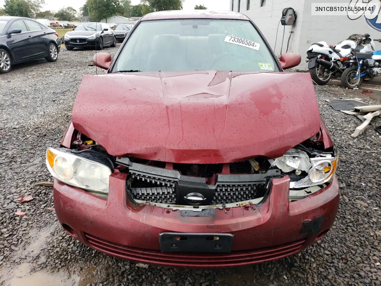 2005 Nissan Sentra 1.8 VIN: 3N1CB51D15L504141 Lot: 73306504