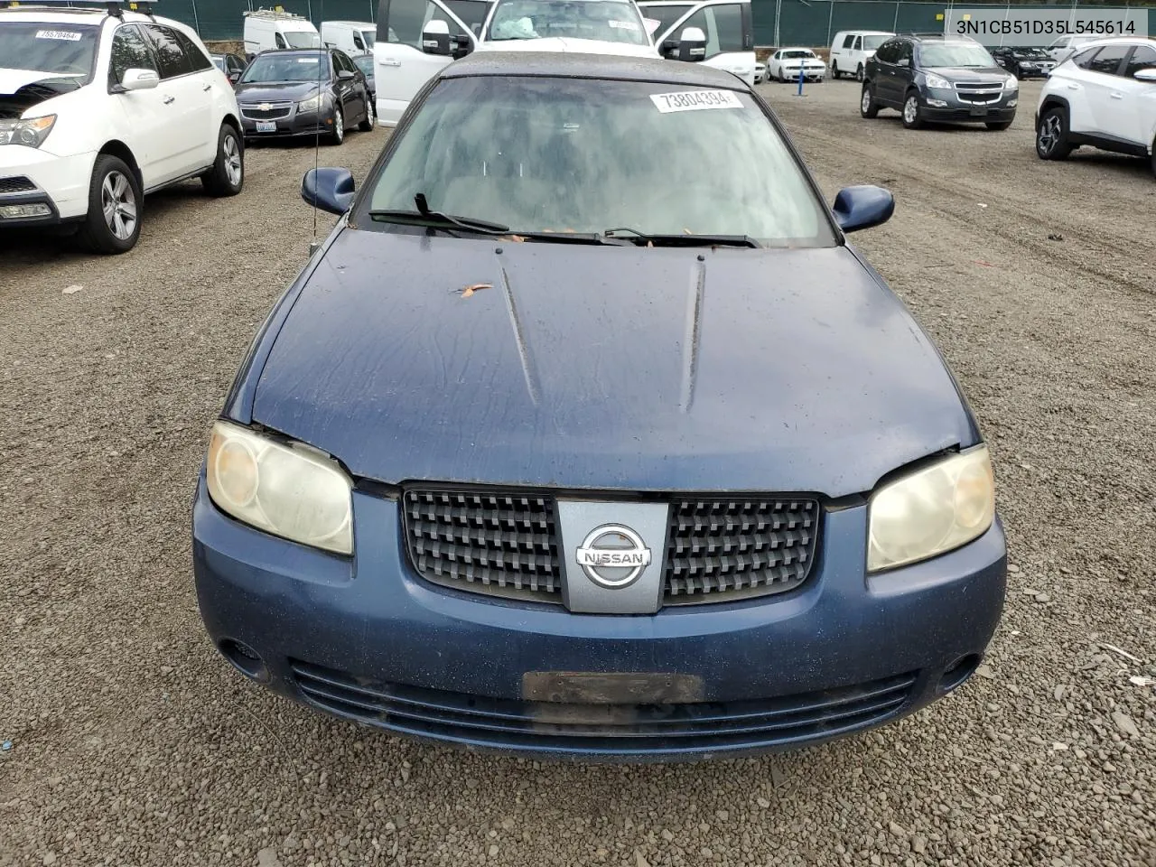 2005 Nissan Sentra 1.8 VIN: 3N1CB51D35L545614 Lot: 73804394