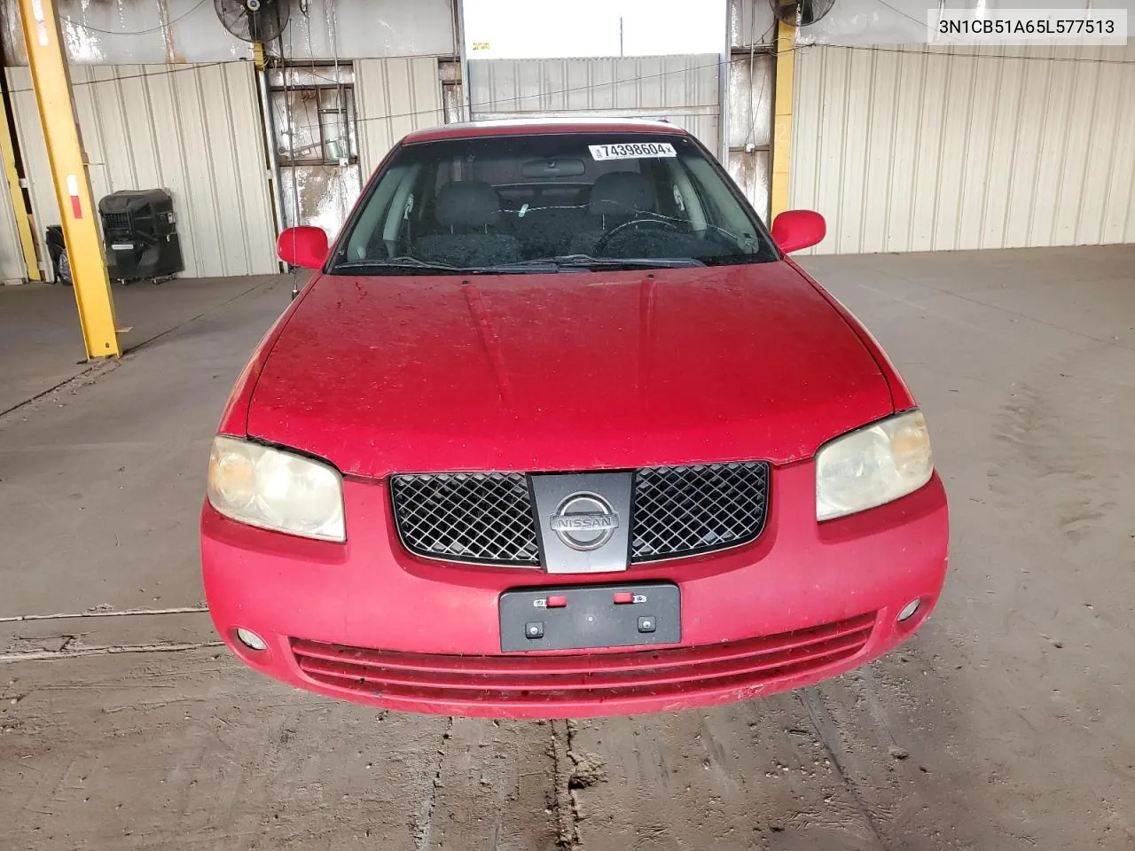 2005 Nissan Sentra 1.8S VIN: 3N1CB51A65L577513 Lot: 74398604