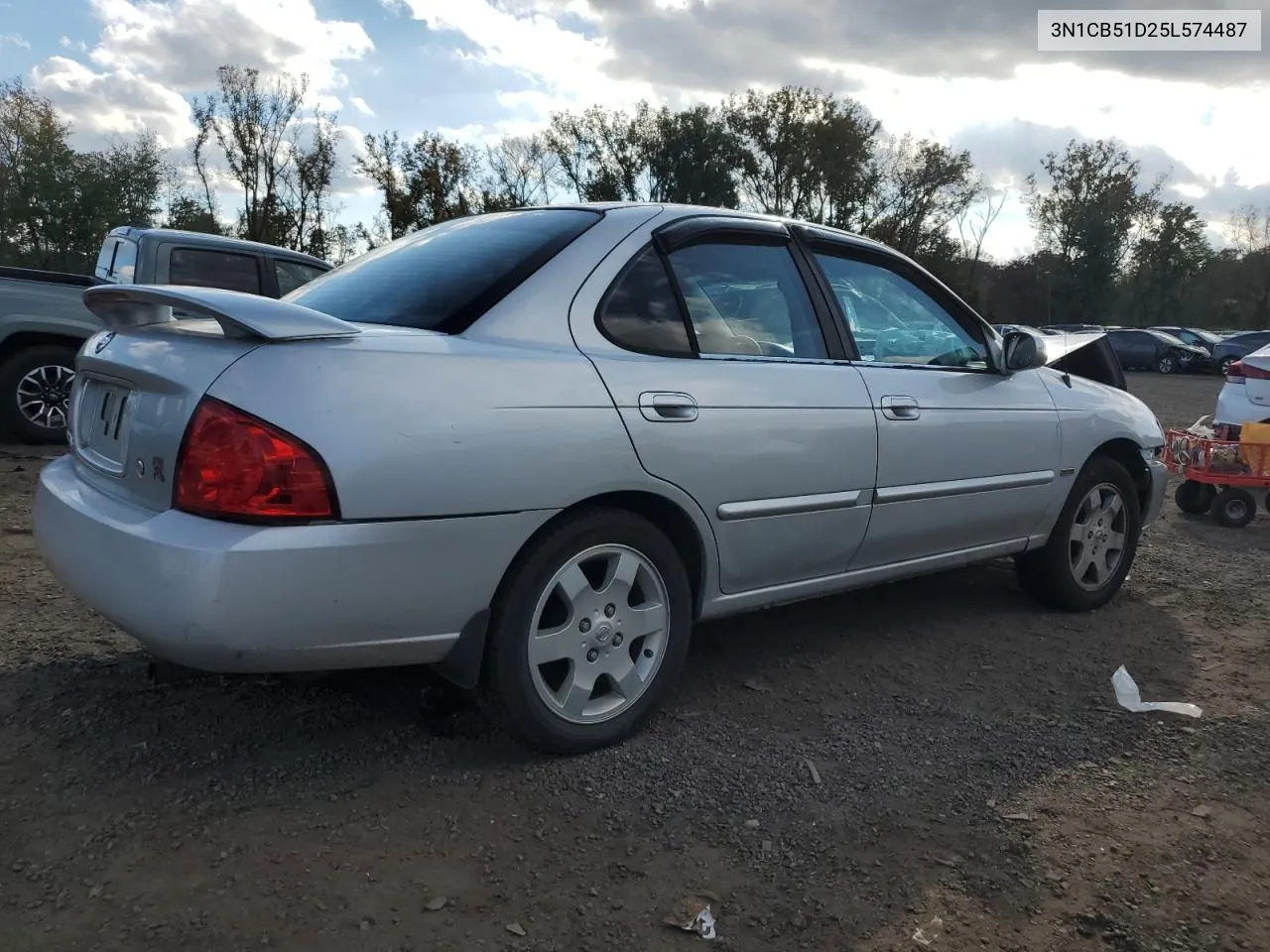 2005 Nissan Sentra 1.8 VIN: 3N1CB51D25L574487 Lot: 74424194