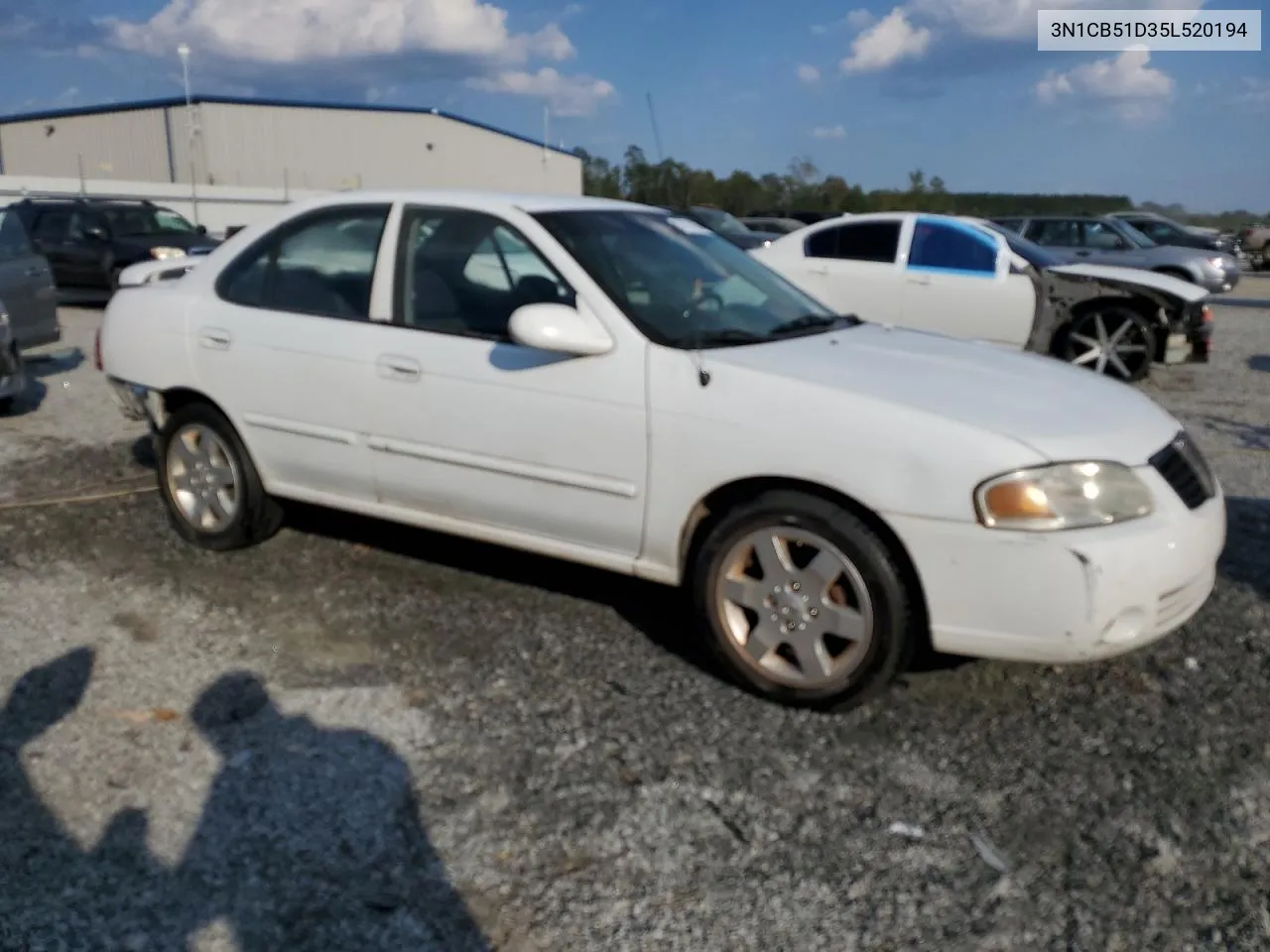 2005 Nissan Sentra 1.8 VIN: 3N1CB51D35L520194 Lot: 74714324