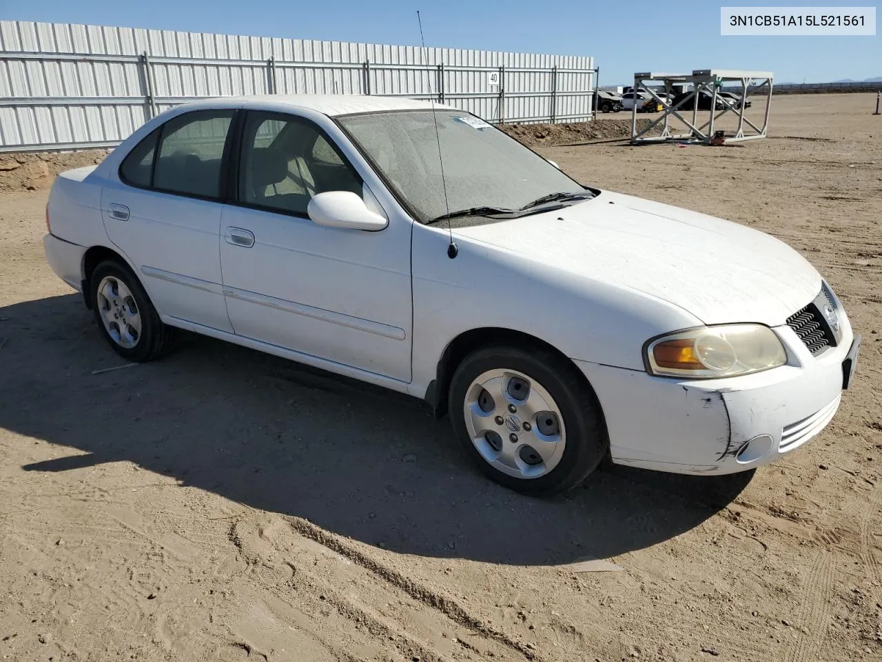 2005 Nissan Sentra 1.8S VIN: 3N1CB51A15L521561 Lot: 74726064