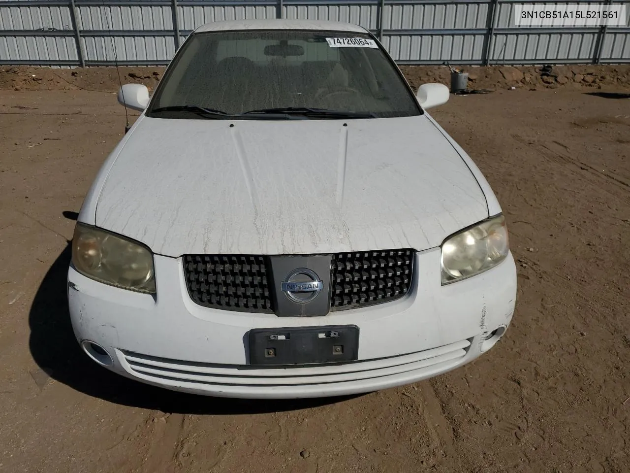 2005 Nissan Sentra 1.8S VIN: 3N1CB51A15L521561 Lot: 74726064