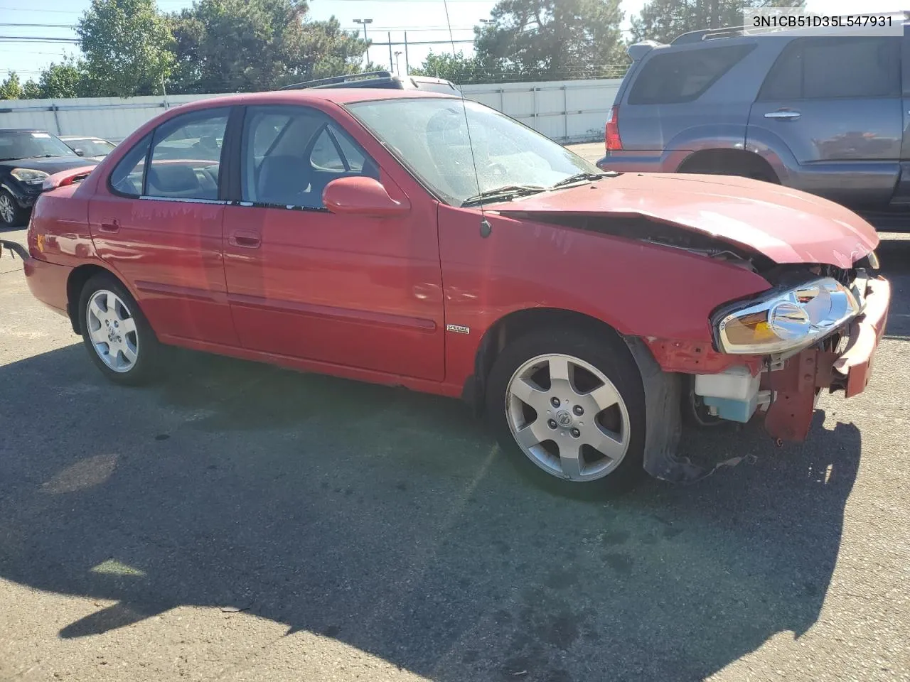 2005 Nissan Sentra 1.8 VIN: 3N1CB51D35L547931 Lot: 74929904