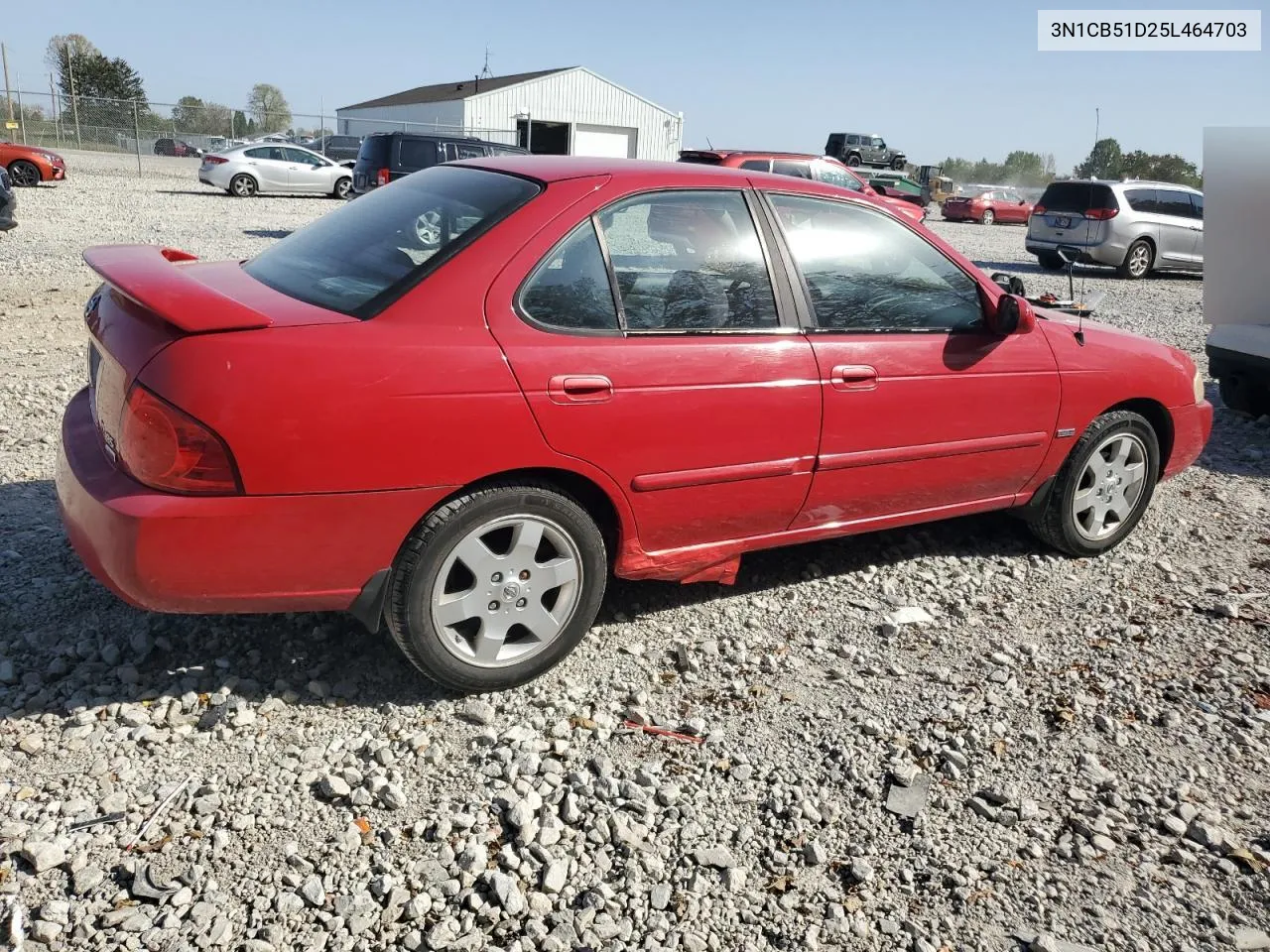 2005 Nissan Sentra 1.8 VIN: 3N1CB51D25L464703 Lot: 75109874