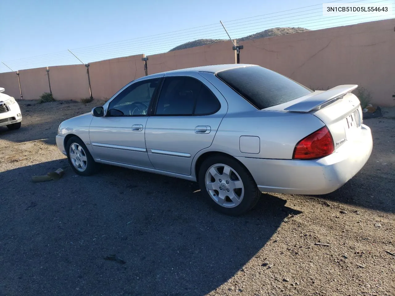 2005 Nissan Sentra 1.8 VIN: 3N1CB51D05L554643 Lot: 76867494