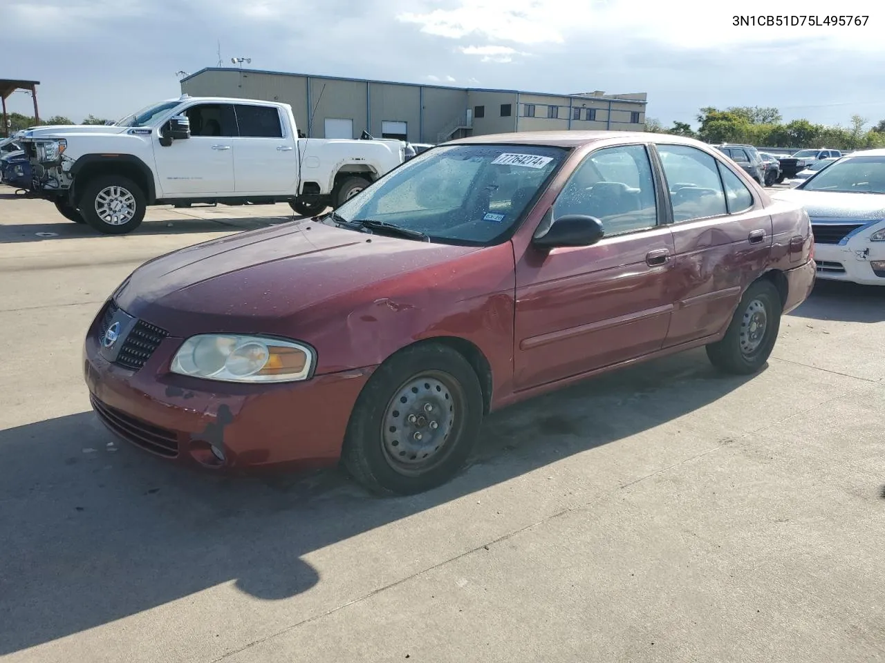 2005 Nissan Sentra 1.8 VIN: 3N1CB51D75L495767 Lot: 77764274