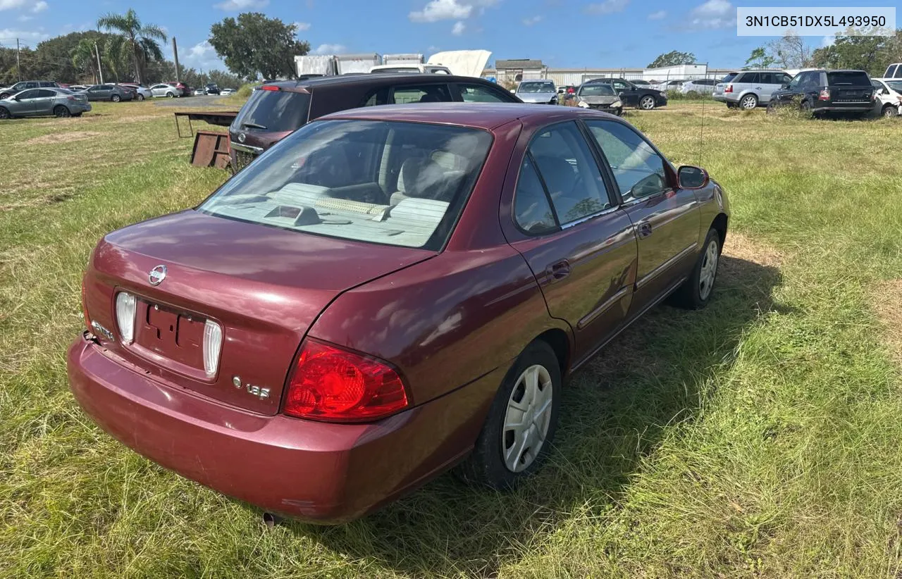 2005 Nissan Sentra 1.8 VIN: 3N1CB51DX5L493950 Lot: 78908664