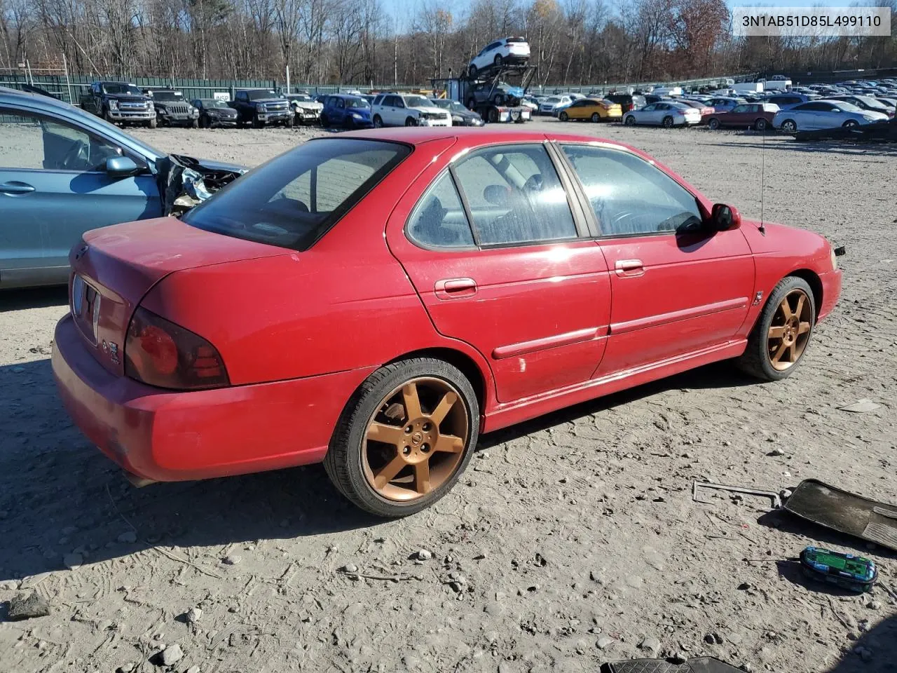 2005 Nissan Sentra Se-R Spec V VIN: 3N1AB51D85L499110 Lot: 79554274