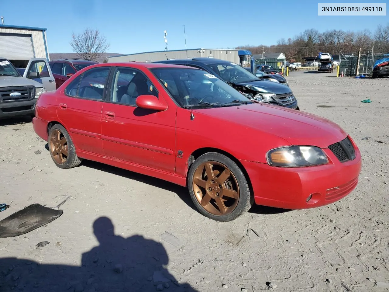 2005 Nissan Sentra Se-R Spec V VIN: 3N1AB51D85L499110 Lot: 79554274