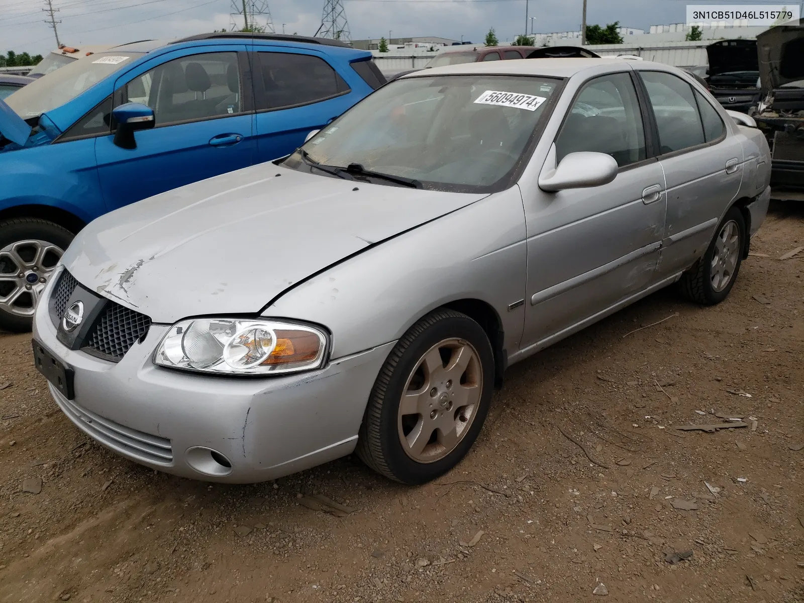 2006 Nissan Sentra 1.8 VIN: 3N1CB51D46L515779 Lot: 56094974