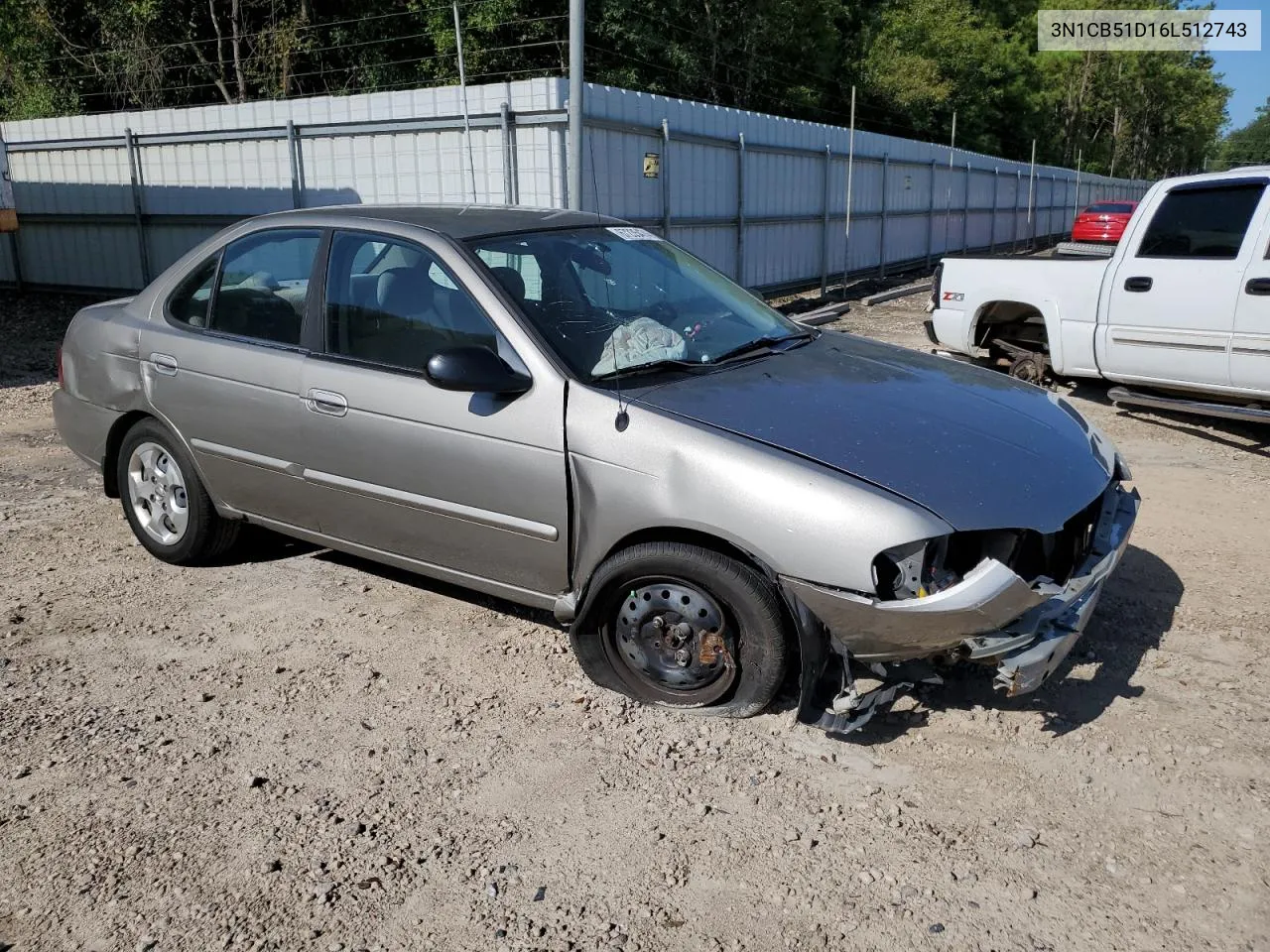 3N1CB51D16L512743 2006 Nissan Sentra 1.8