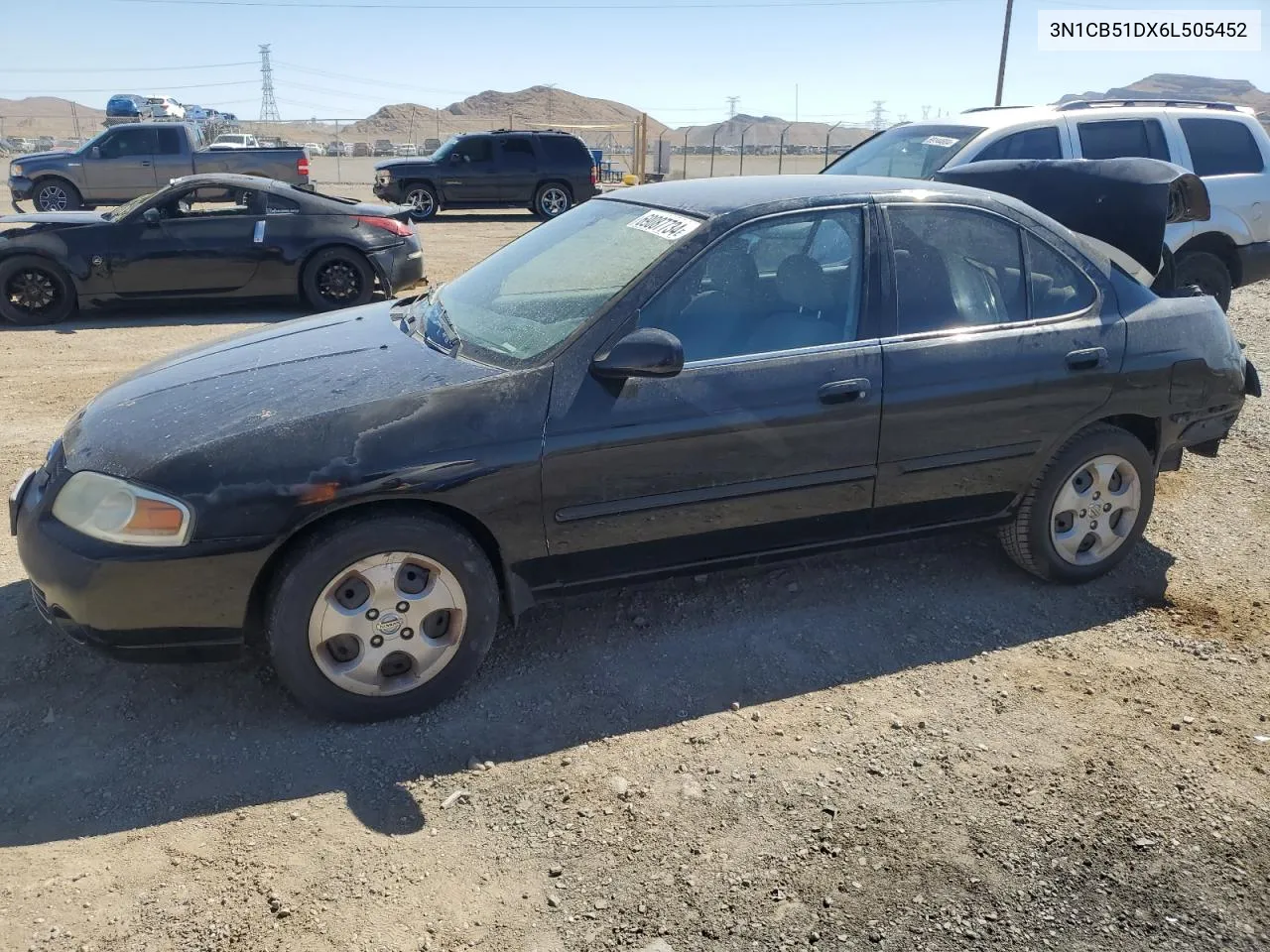 2006 Nissan Sentra 1.8 VIN: 3N1CB51DX6L505452 Lot: 69087734