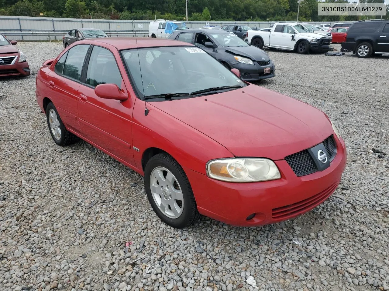 2006 Nissan Sentra 1.8 VIN: 3N1CB51D06L641279 Lot: 70040134