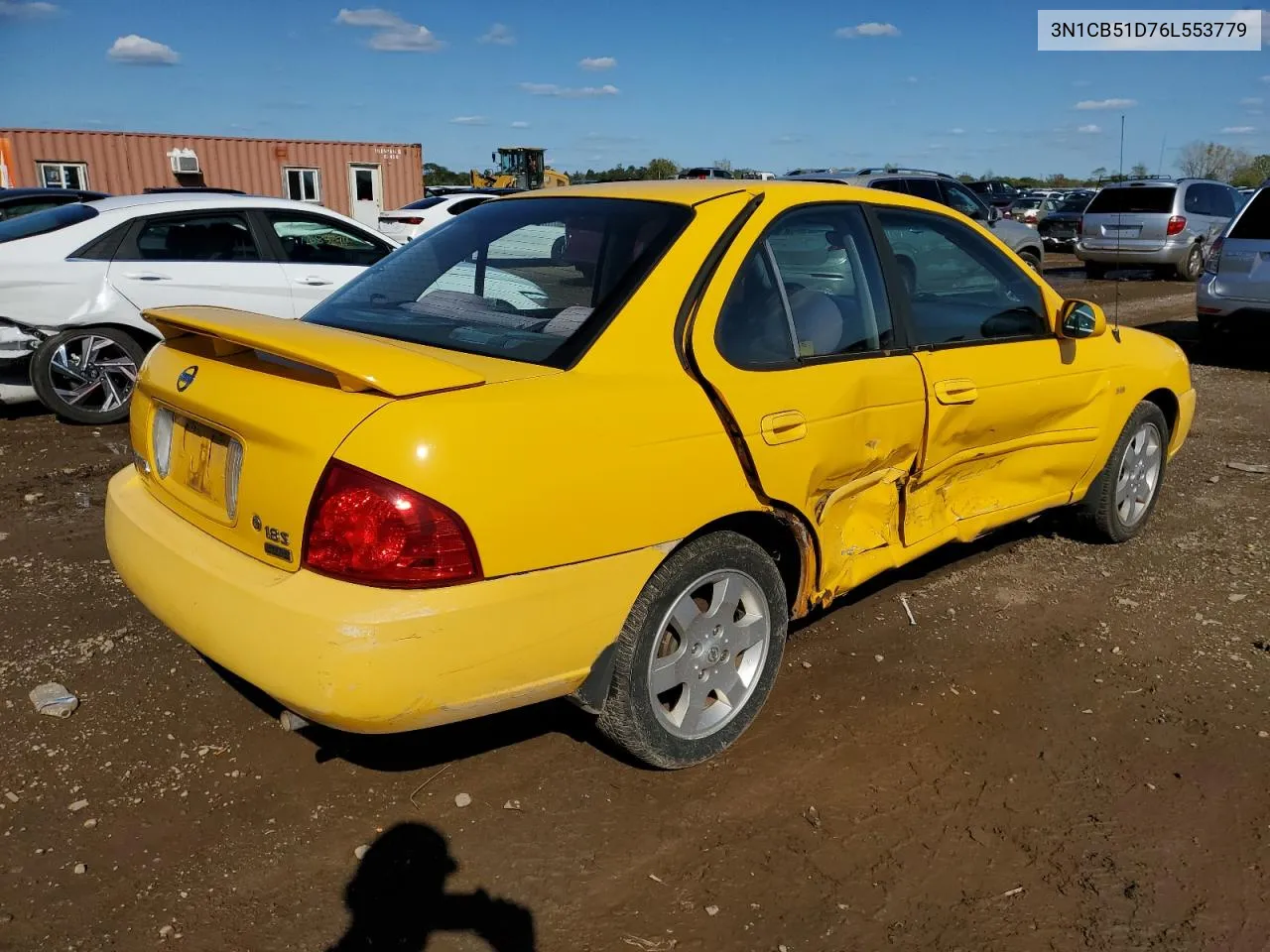 2006 Nissan Sentra 1.8 VIN: 3N1CB51D76L553779 Lot: 72660164