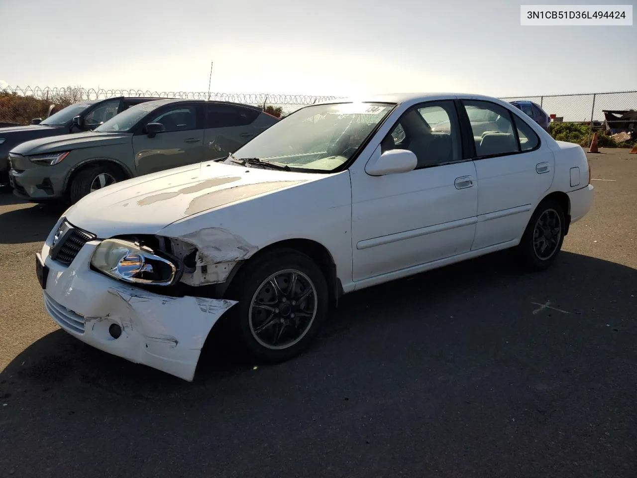 3N1CB51D36L494424 2006 Nissan Sentra 1.8