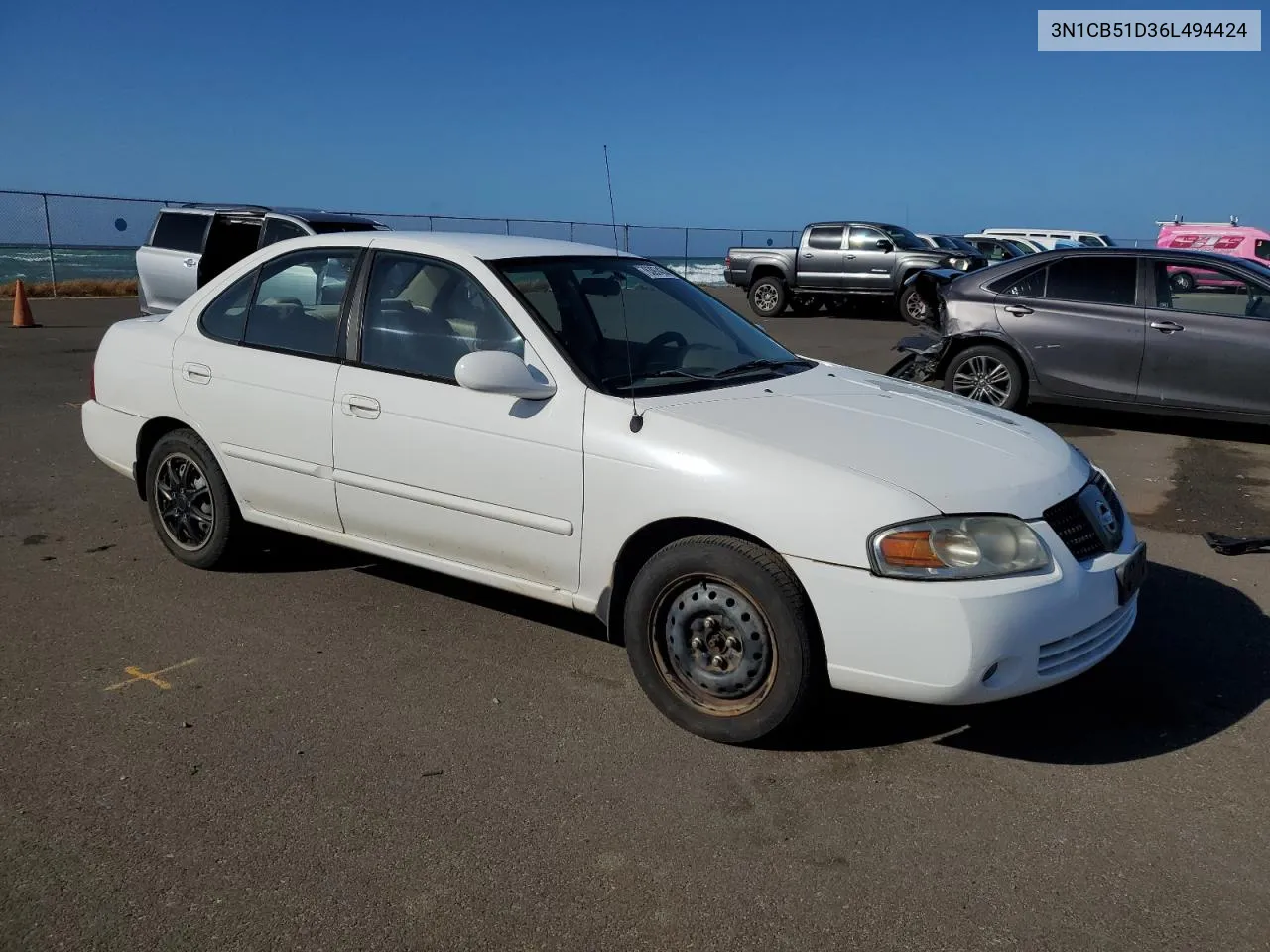 2006 Nissan Sentra 1.8 VIN: 3N1CB51D36L494424 Lot: 76397434