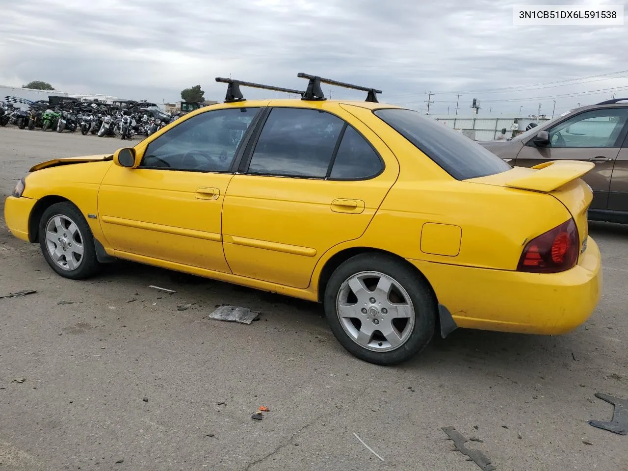 2006 Nissan Sentra 1.8 VIN: 3N1CB51DX6L591538 Lot: 76829804