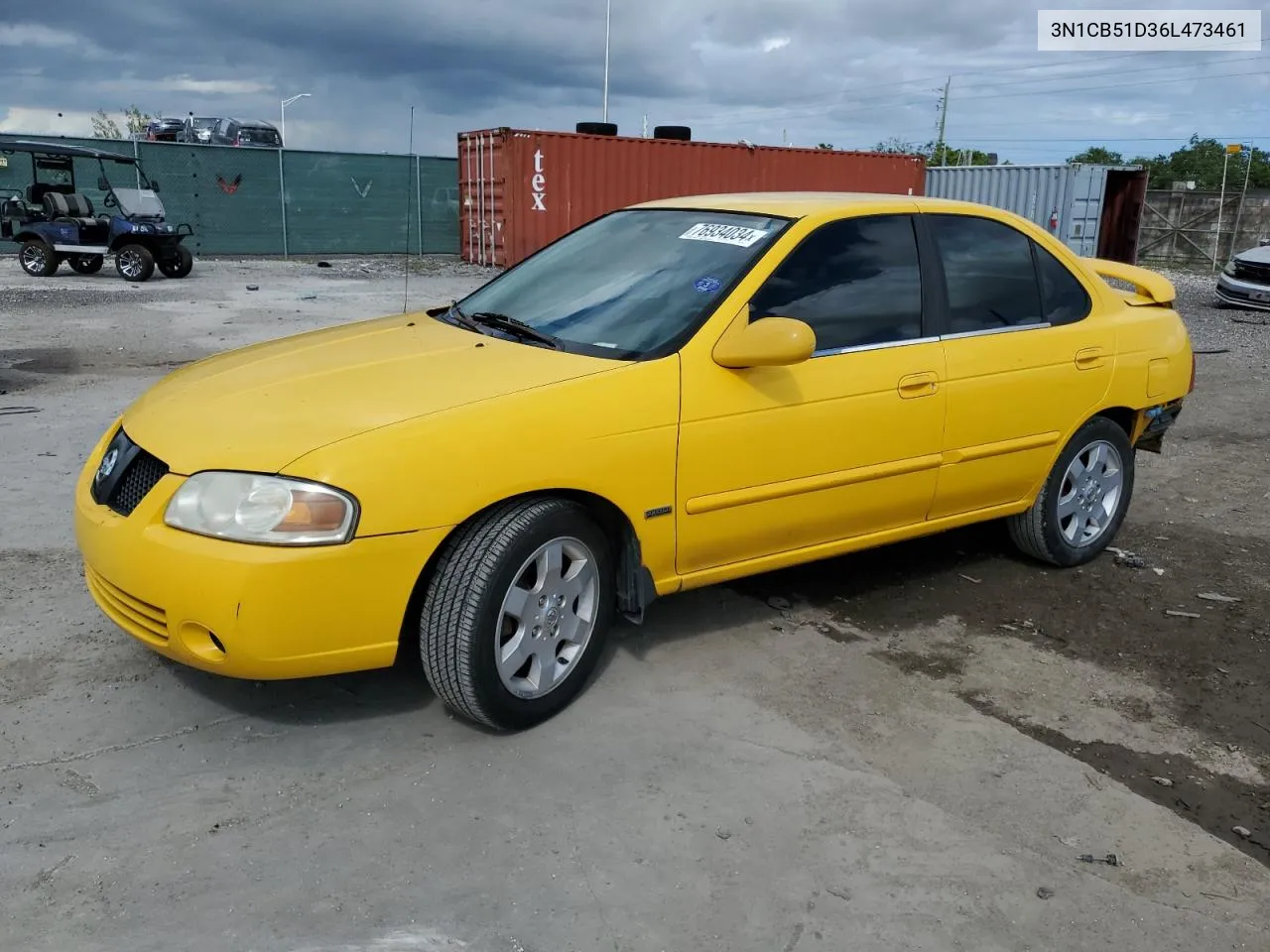 2006 Nissan Sentra 1.8 VIN: 3N1CB51D36L473461 Lot: 76934034