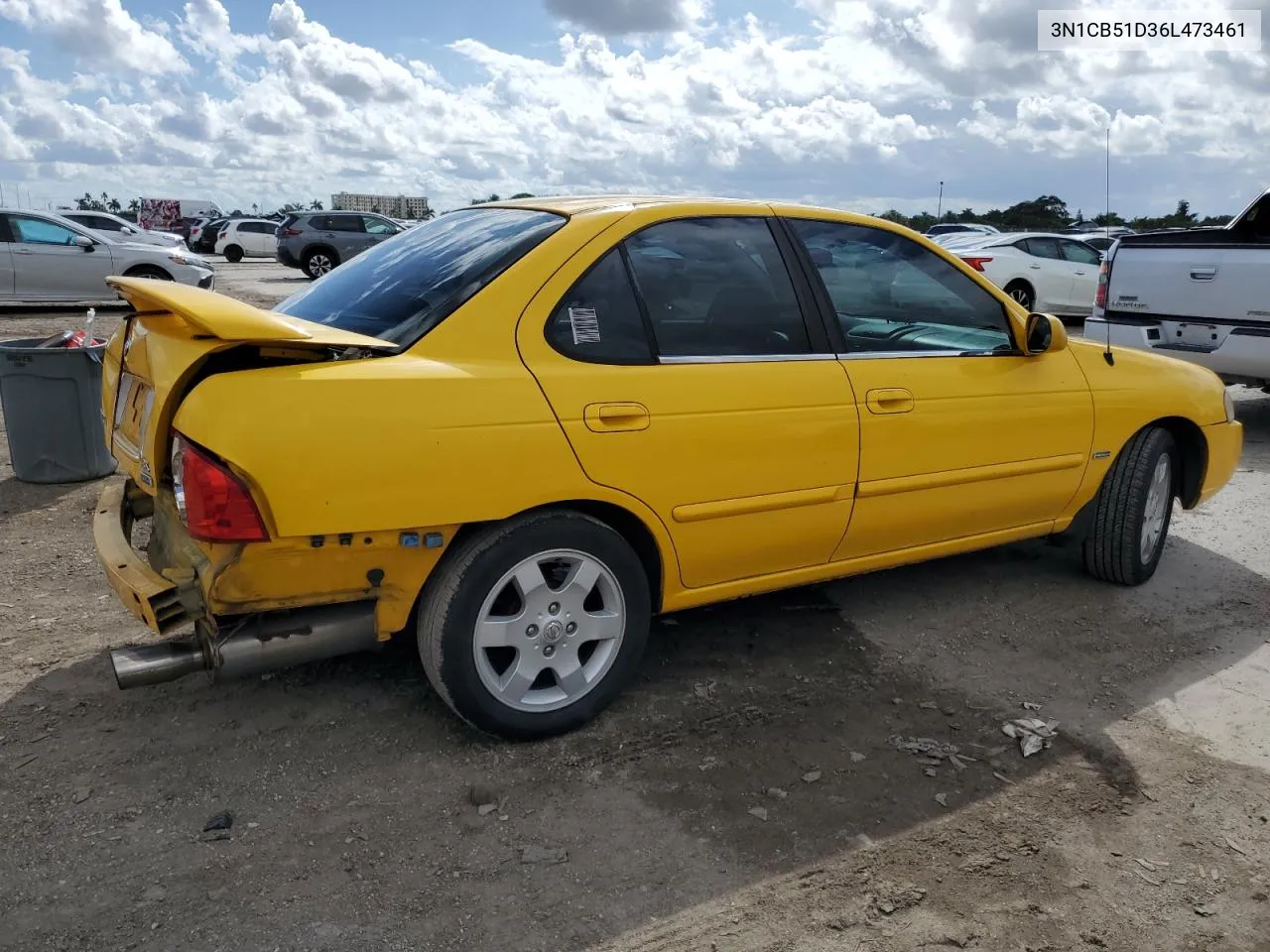 2006 Nissan Sentra 1.8 VIN: 3N1CB51D36L473461 Lot: 76934034