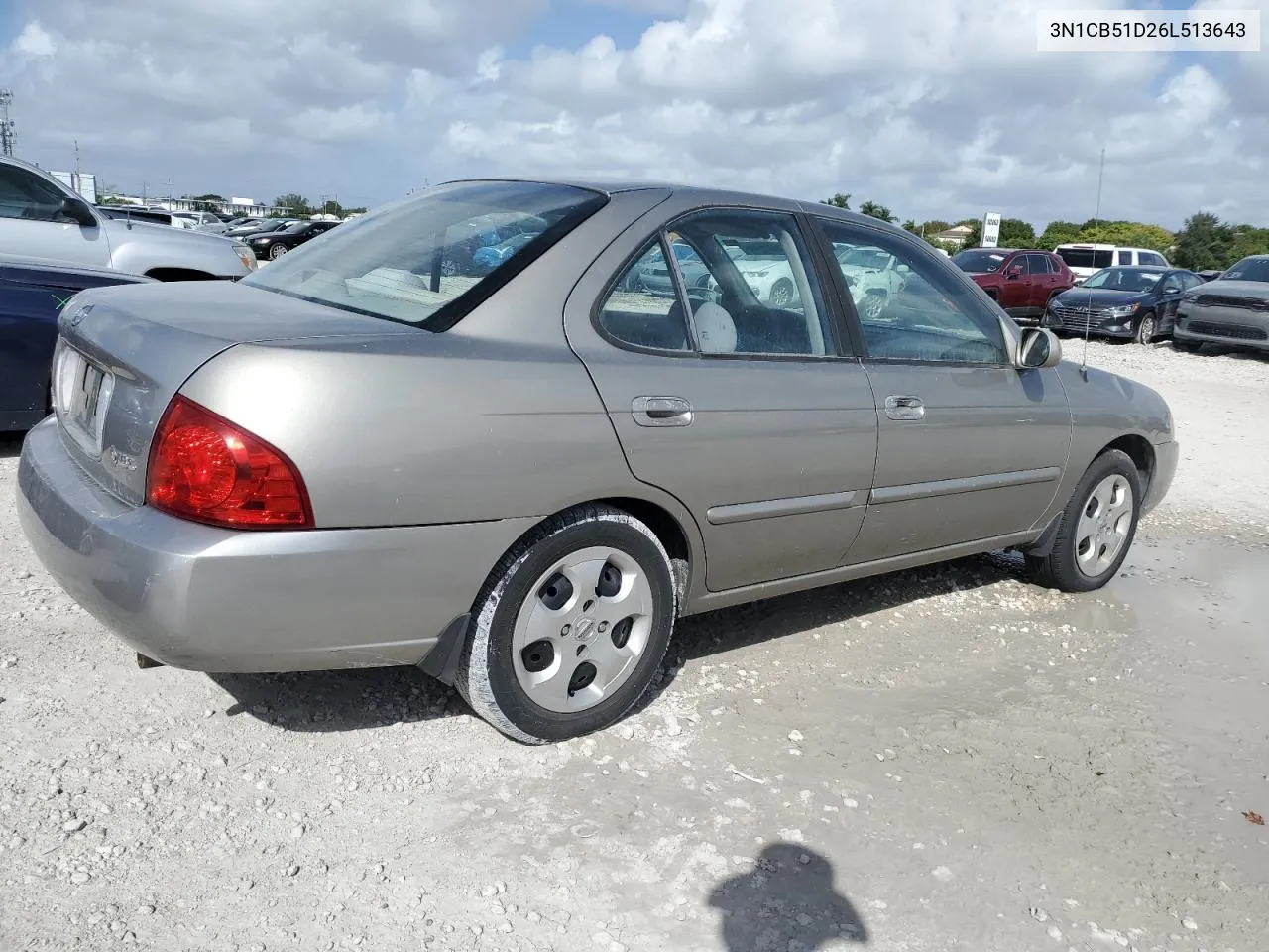 2006 Nissan Sentra 1.8 VIN: 3N1CB51D26L513643 Lot: 78660514