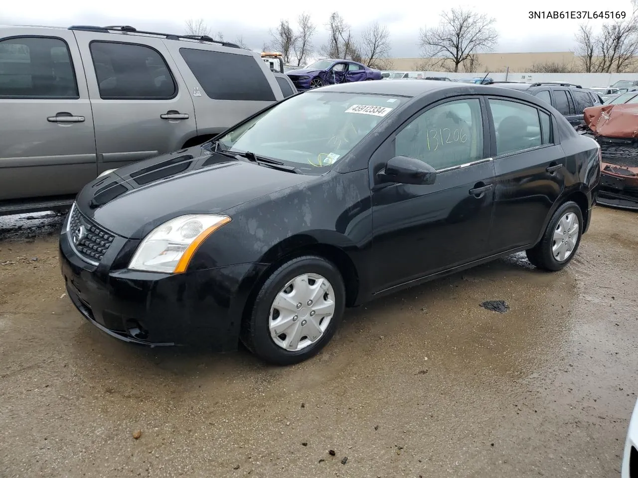 2007 Nissan Sentra 2.0 VIN: 3N1AB61E37L645169 Lot: 45912334