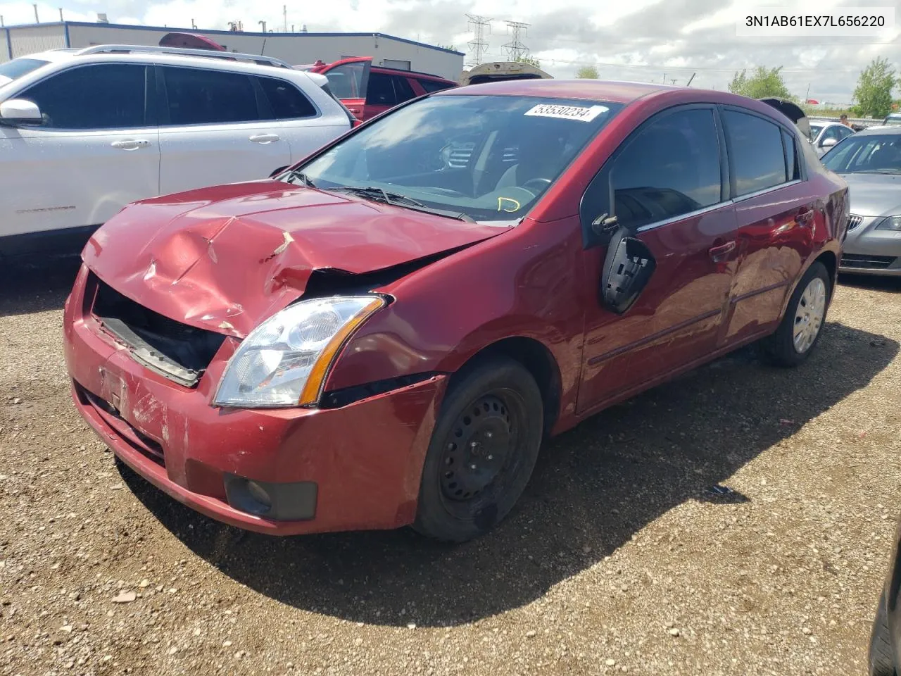 2007 Nissan Sentra 2.0 VIN: 3N1AB61EX7L656220 Lot: 53530234