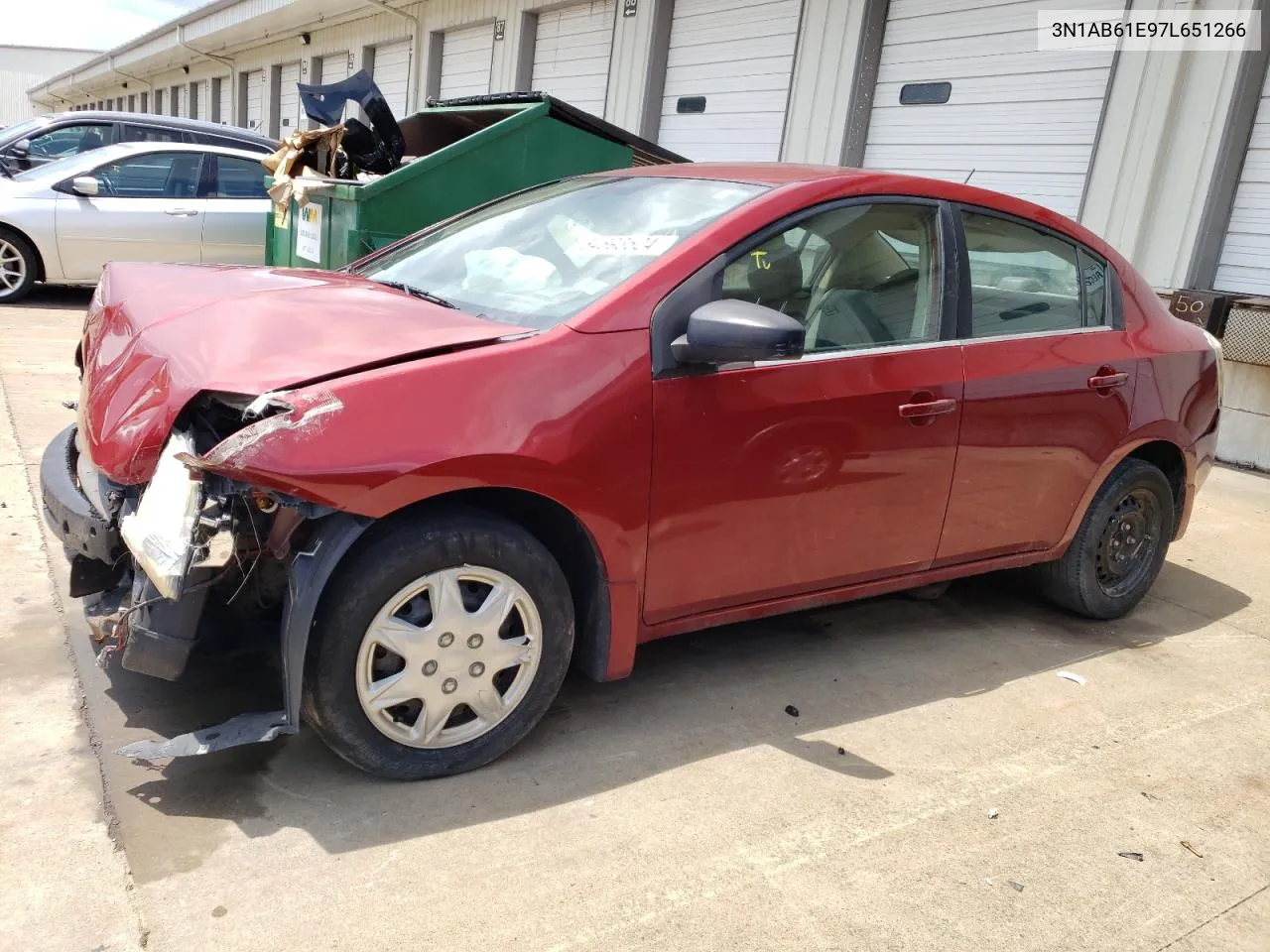 2007 Nissan Sentra 2.0 VIN: 3N1AB61E97L651266 Lot: 64693524