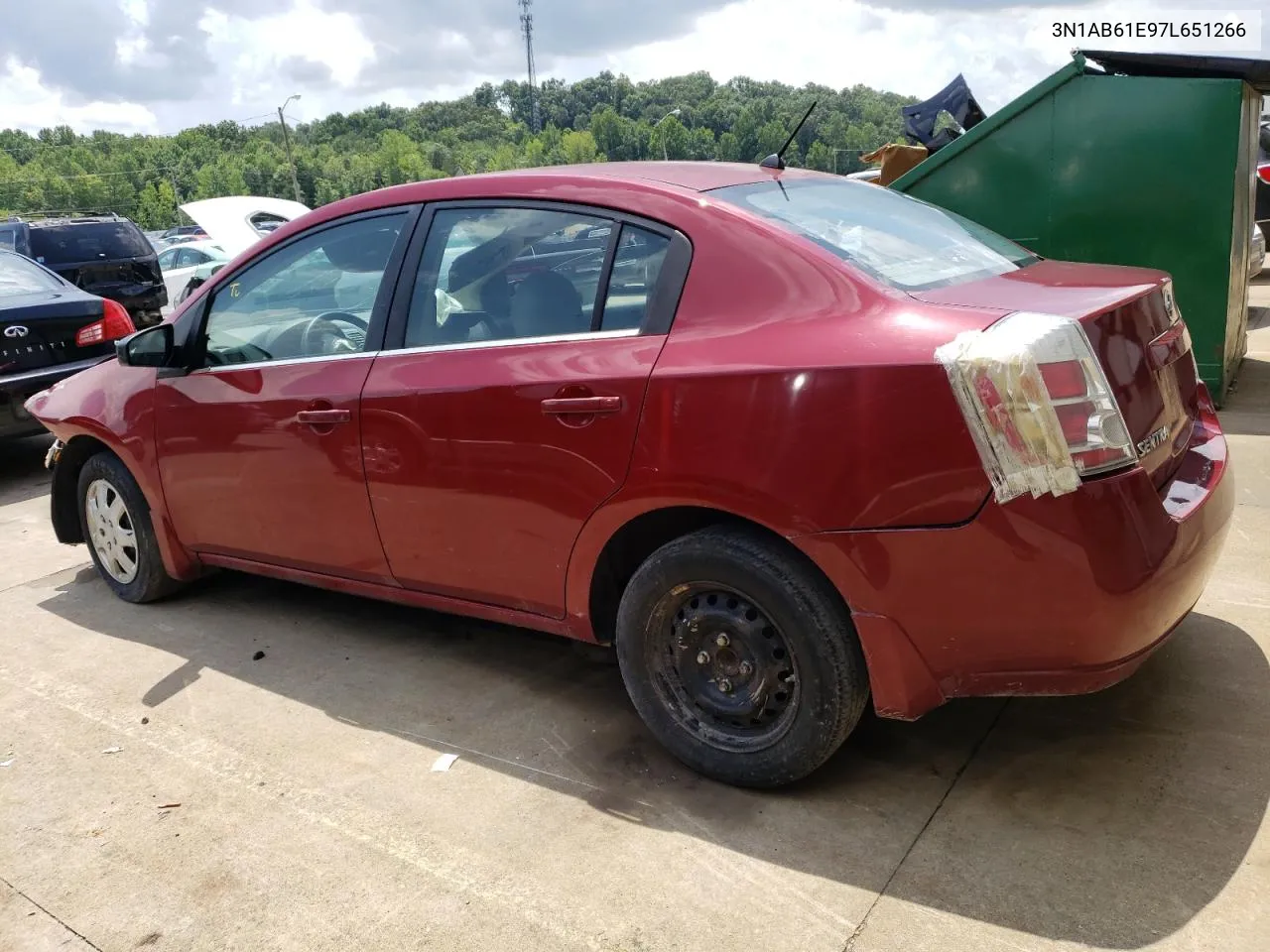 2007 Nissan Sentra 2.0 VIN: 3N1AB61E97L651266 Lot: 64693524