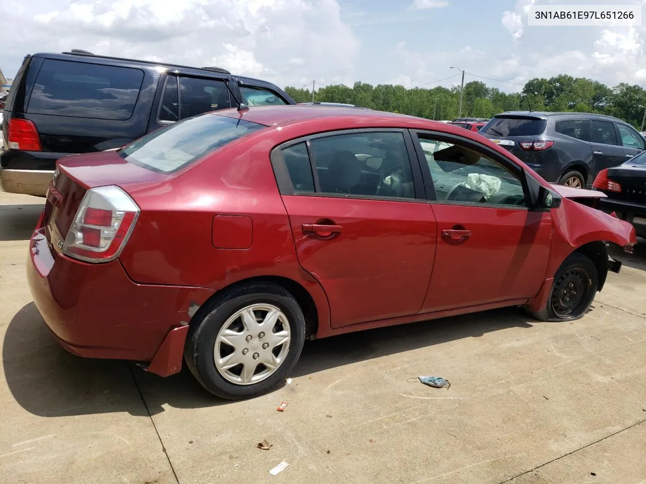 2007 Nissan Sentra 2.0 VIN: 3N1AB61E97L651266 Lot: 64693524