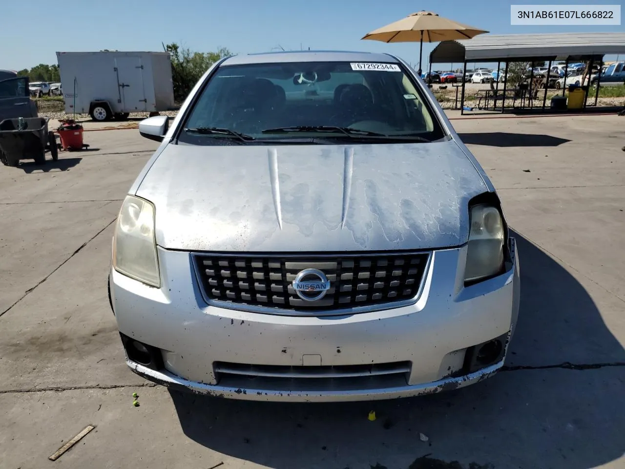 2007 Nissan Sentra 2.0 VIN: 3N1AB61E07L666822 Lot: 67292344