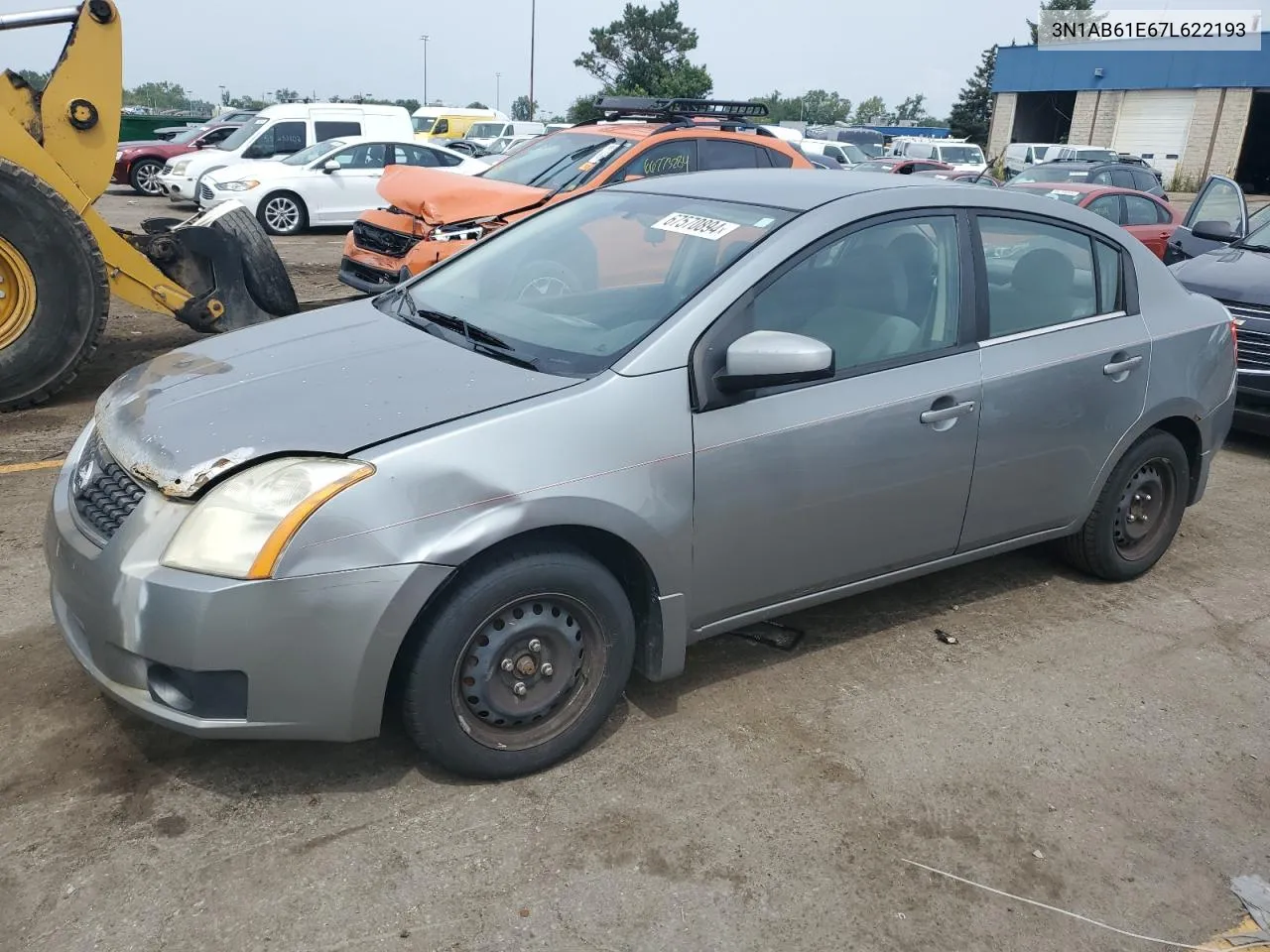 3N1AB61E67L622193 2007 Nissan Sentra 2.0