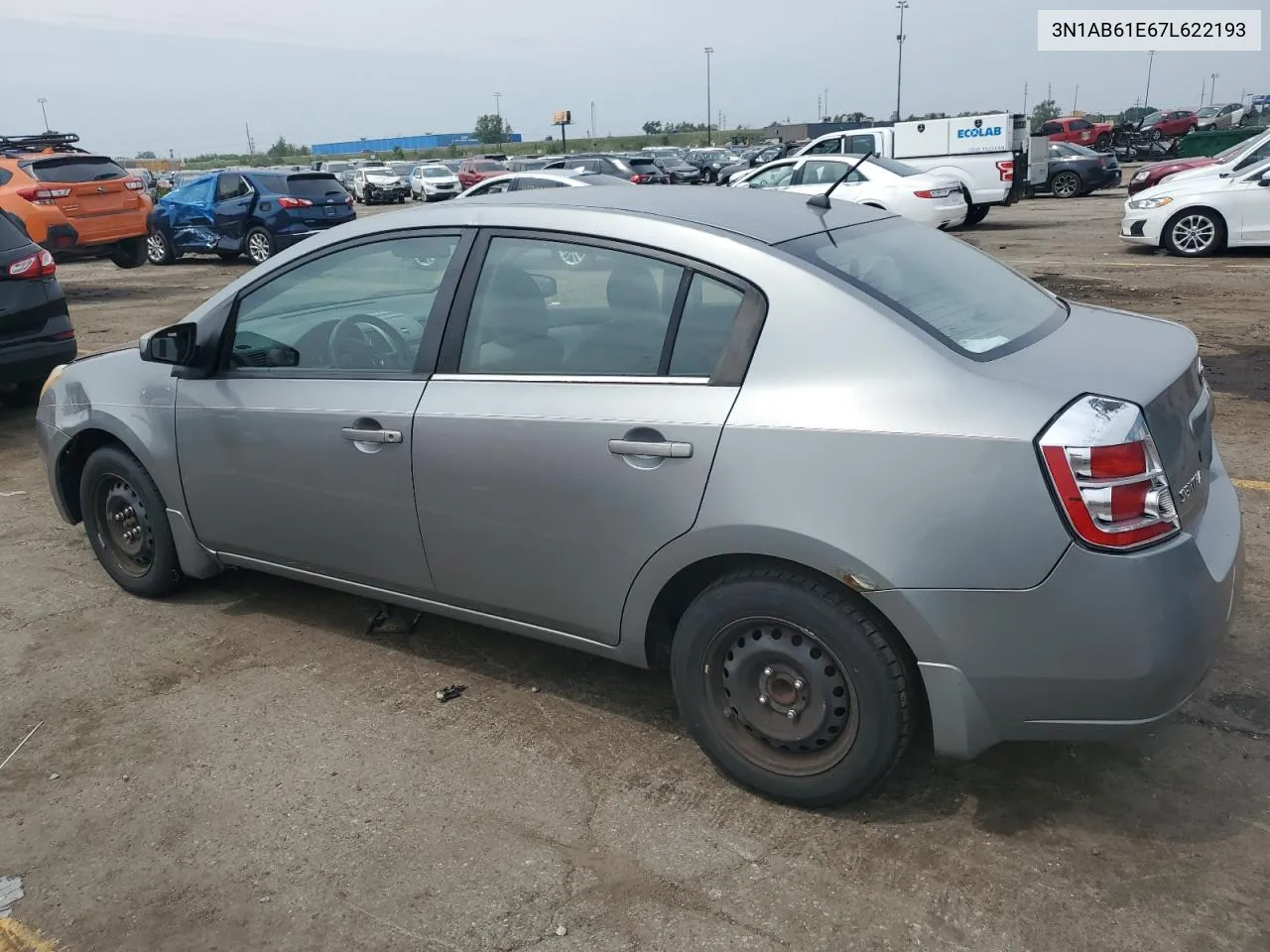 2007 Nissan Sentra 2.0 VIN: 3N1AB61E67L622193 Lot: 67570894