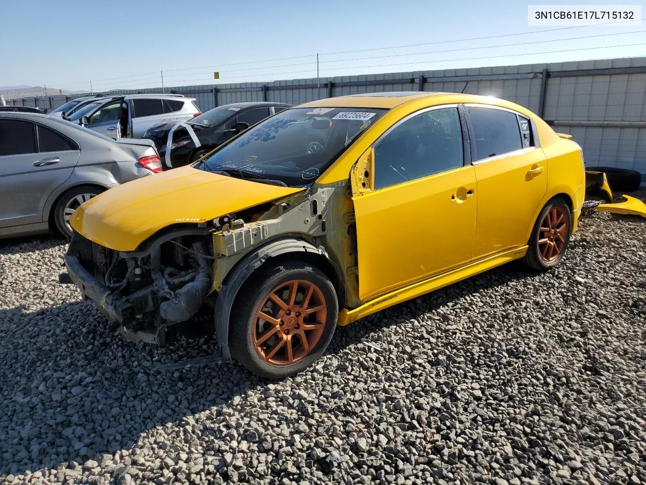 2007 Nissan Sentra Se-R Spec V VIN: 3N1CB61E17L715132 Lot: 69225604