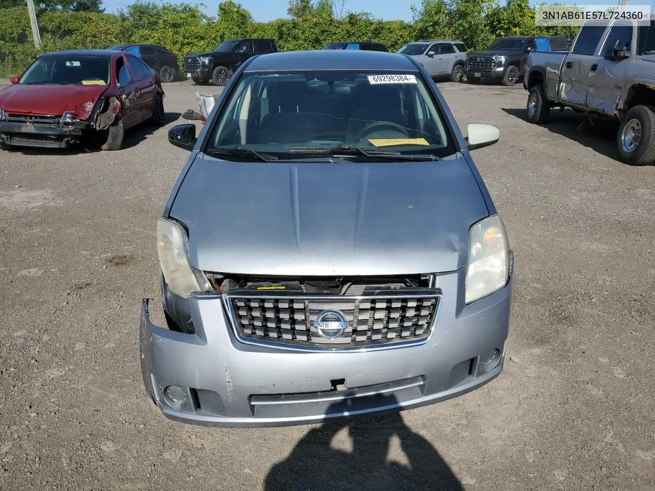 2007 Nissan Sentra 2.0 VIN: 3N1AB61E57L724360 Lot: 69298384