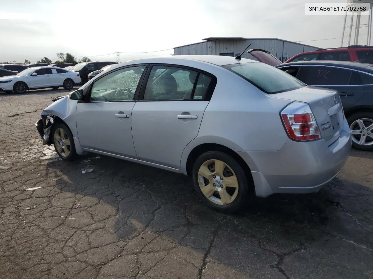 2007 Nissan Sentra 2.0 VIN: 3N1AB61E17L702758 Lot: 69476664