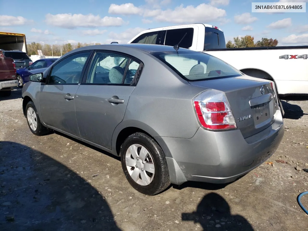 3N1AB61E87L694805 2007 Nissan Sentra 2.0